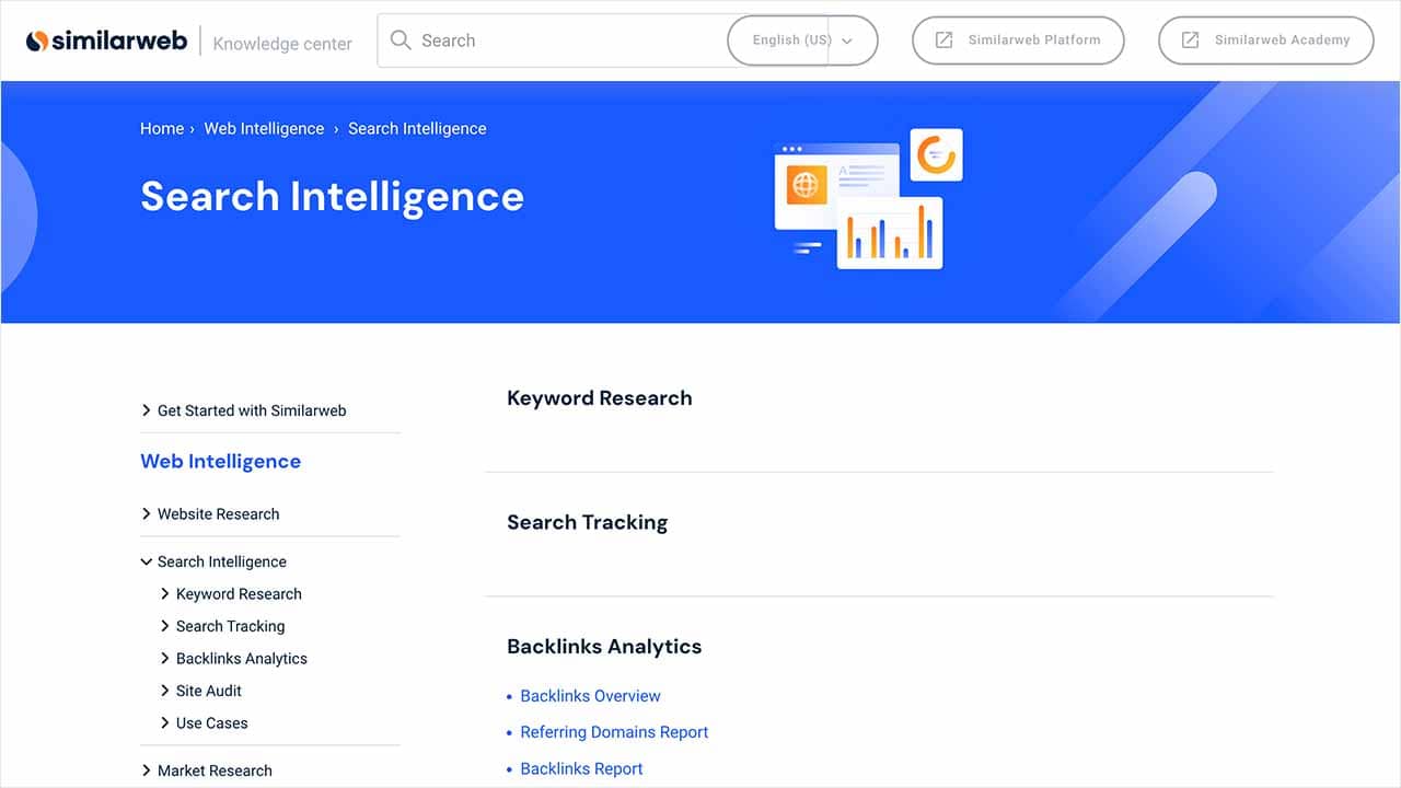 Similarwebの検索インテリジェンス機能